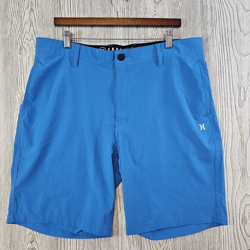 Hurley All Day Hybrid Shorts‎ Men's Large Seaview Blue Quick Dry Stretch Swim